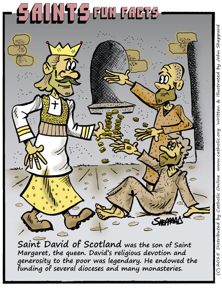 St. David I of Scotland Saints Fun Facts for St. David I of Scotland