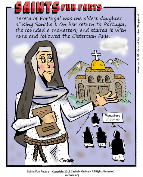 St. Teresa of Portugal Saints Fun Facts for St. Teresa of Portugal