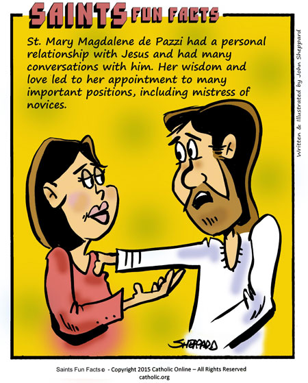 St. Maria Magdalen Dei Pazzi Saints Fun Facts for St. Maria Magdalen Dei Pazzi