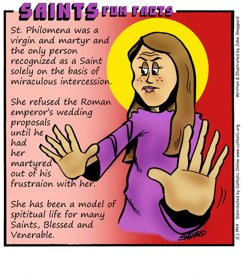 St. Philomena Saints Fun Facts for St. Philomena