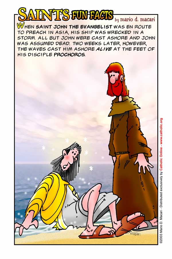 St. John the Evangelist Saints Fun Facts for St. John the Evangelist
