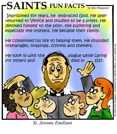 St. Jerome Emiliani Saints Fun Facts for St. Jerome Emiliani