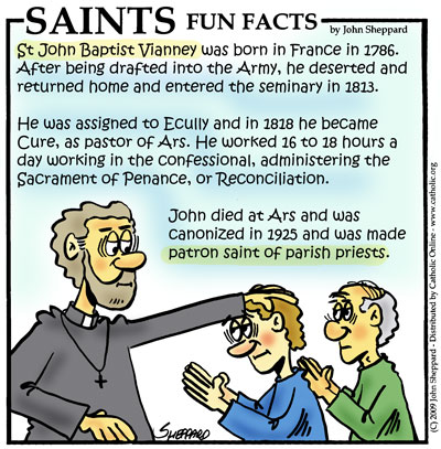 St. John Vianney Saints Fun Facts for St. John Vianney