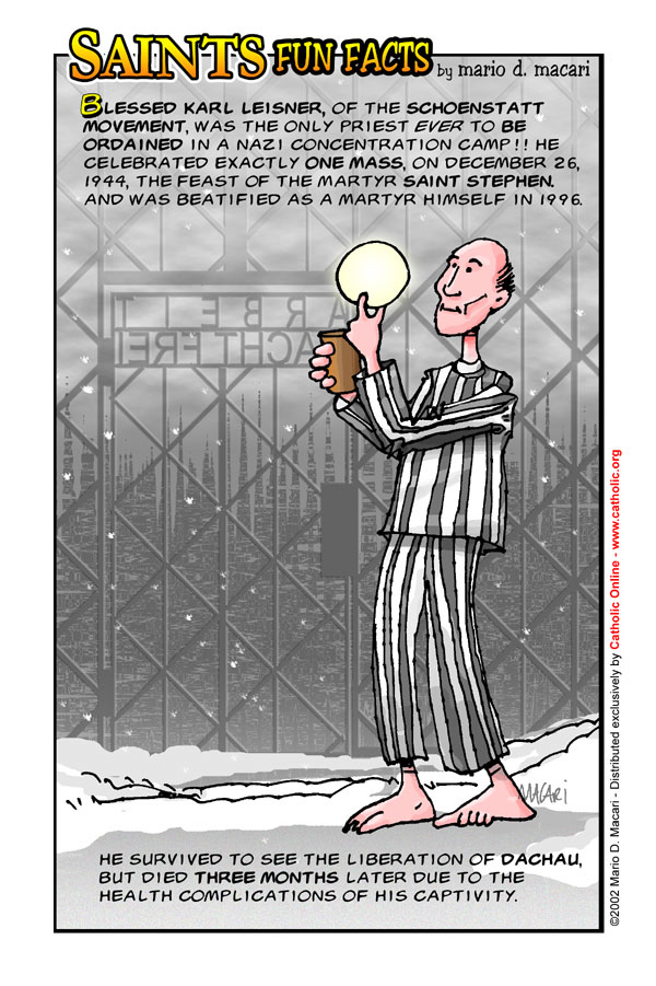 Bl. Karl Leisner Saints Fun Facts for Bl. Karl Leisner