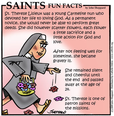 St. Therese of Lisieux Saints Fun Facts for St. Therese of Lisieux