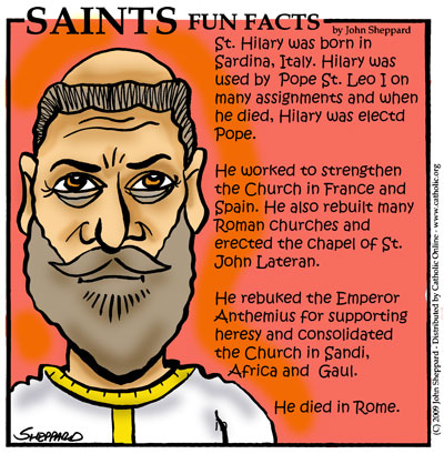 St. Hilary, Pope Saints Fun Facts for St. Hilary, Pope